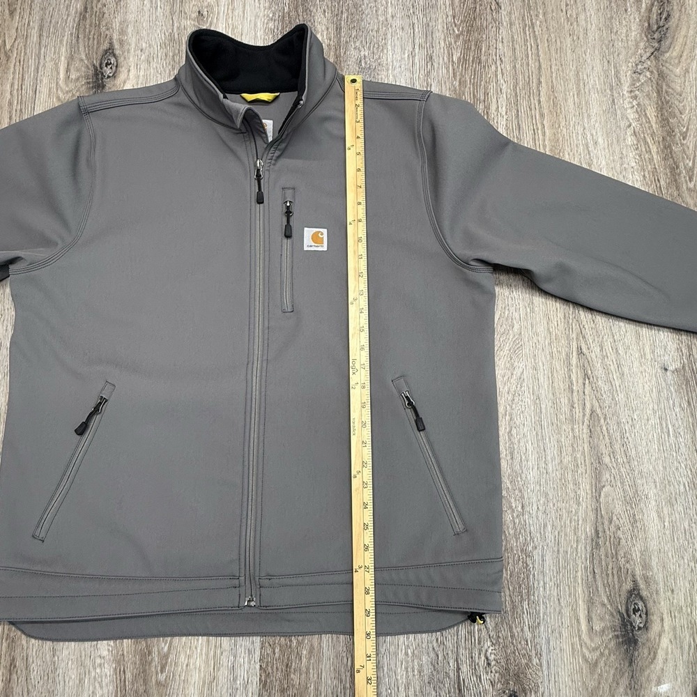 Carhartt Crowley Jacket Mens XL Gray Soft Shell Fleece Lined 102199 022 - Picture 9 of 12